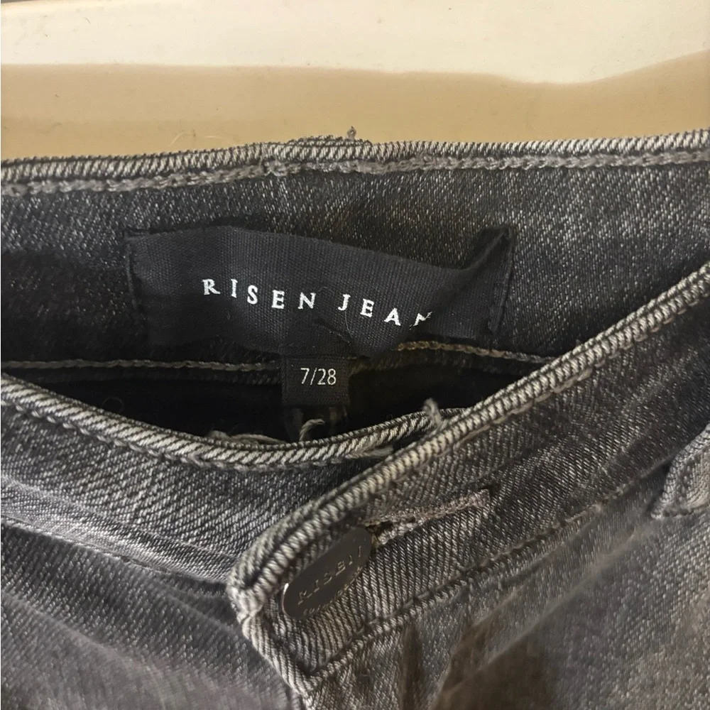 Distressed Black Women's Jeans - Picture 3 of 3